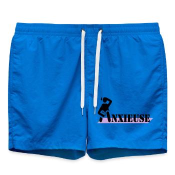 anxious - Swim Trunks - cobalt blue - Front
