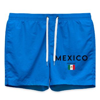 Drapeau du Mexique, design minimaliste élégant - Short de bain - cobalt blue - Devant