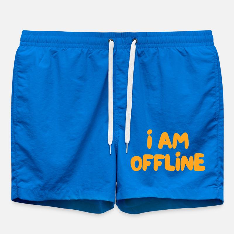 Je suis hors ligne - Short de bain - cobalt blue