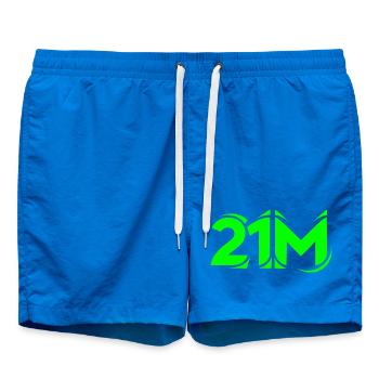Symbole crypto de 21 millions pour les fans de Bitcoin - Short de bain - cobalt blue - Devant