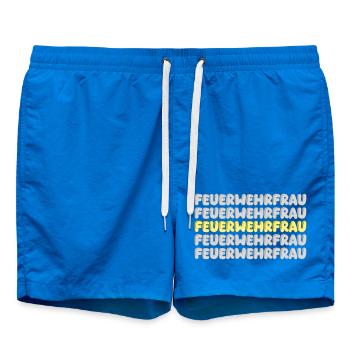 Geschenk für Feuerwehrfrau - Badeshorts - Cobalt blue - Vorne