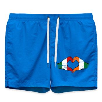 Italie Côte d’Ivoire Drapeau Cœur - Short de bain - cobalt blue - Devant