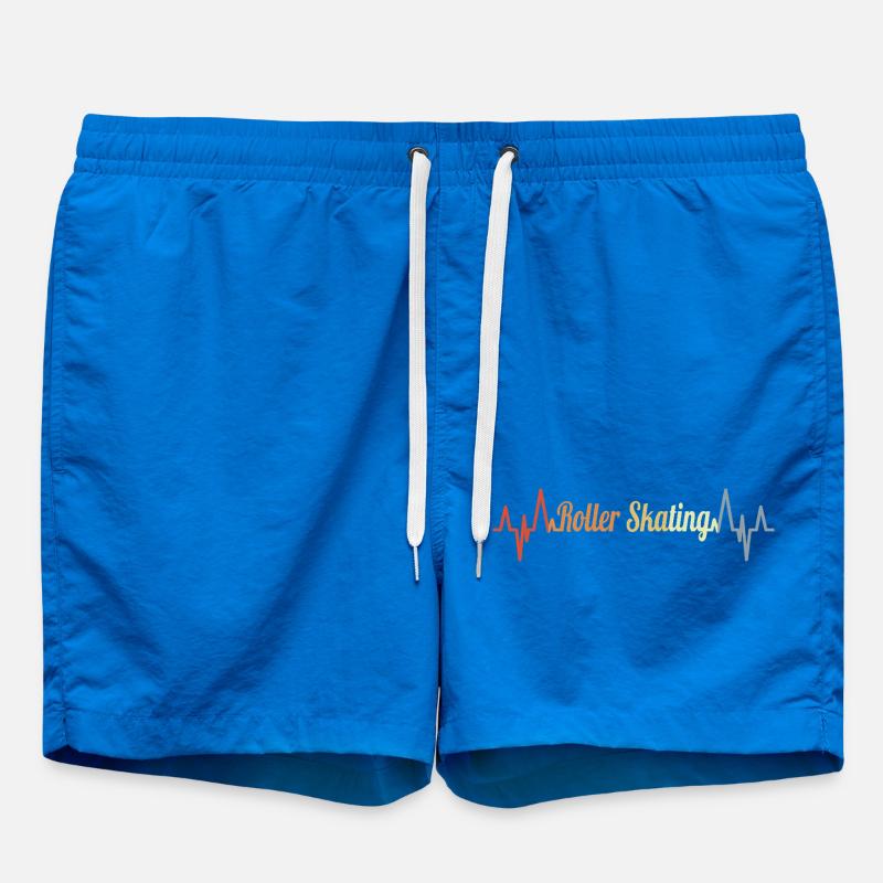 Roller Skates Heart Palpitations - Swim Trunks - cobalt blue