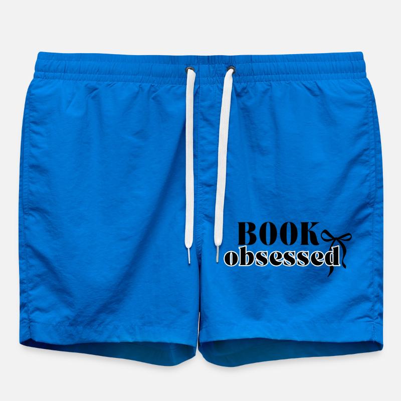 book obsessed - Swim Trunks - cobalt blue