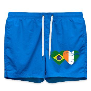 Brasillien_Elfenbeinkueste_Flagge_Herz_used - Short de bain - cobalt blue - Devant