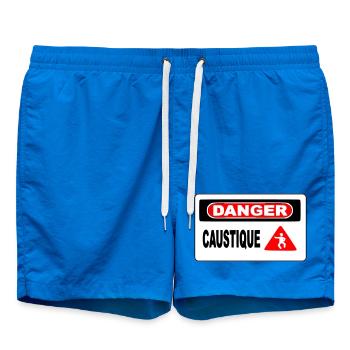 Panneau Danger Caustique - Short de bain - cobalt blue - Devant