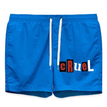 cruel - Swim Trunks - cobalt blue - Front