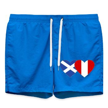 Schottland Peru Flagge Herz  - Badeshorts - Cobalt blue - Vorne