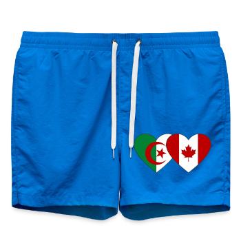 Algerien_Kanada_Flagge_Herz - Short de bain - cobalt blue - Devant