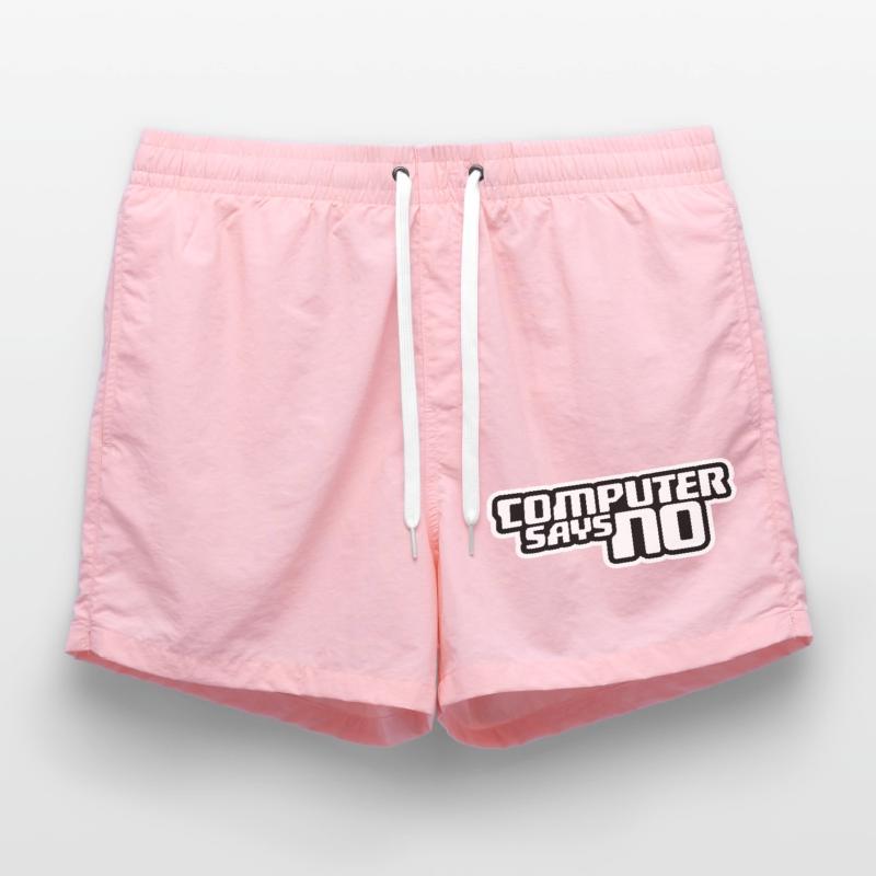 Computer Says No Lustig Programmierer Nerd Technik Badeshorts