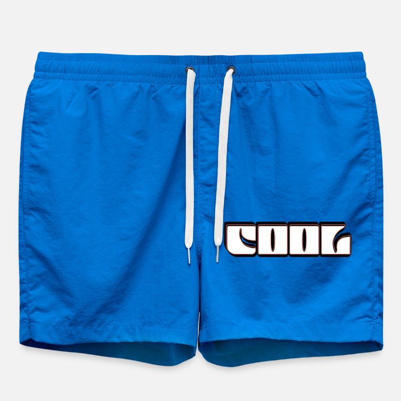 Contour néon rétro COOL - Short de bain - cobalt blue