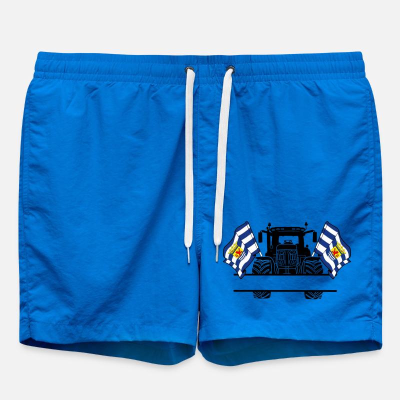 Zeeland_Tractor_Custom_Edition - Swim Trunks - cobalt blue