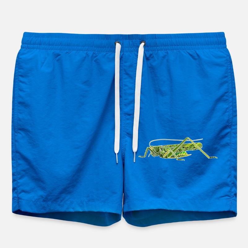 Grand cheval de foin vert - Short de bain - cobalt blue