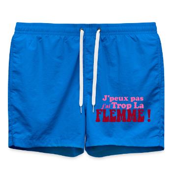 J'ai Trop La Flemme Retro Rose - Short de bain - cobalt blue - Devant