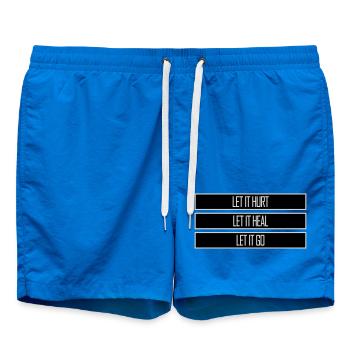 Let It Hurt Let It Heal Let It Go Inspirierend - Badeshorts - Cobalt blue - Vorne