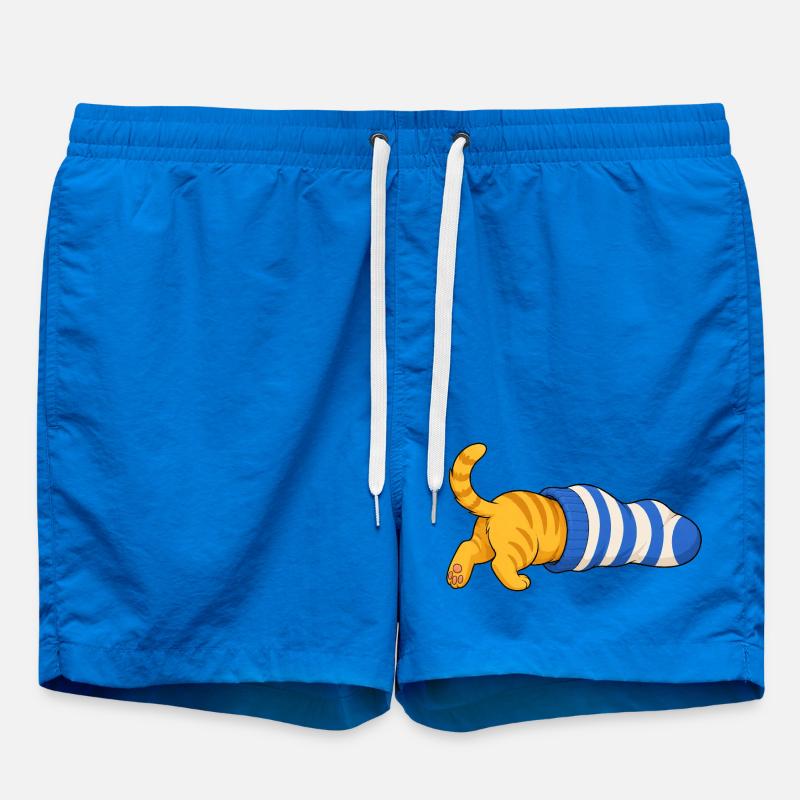 Cat in the sock - Swim Trunks - cobalt blue