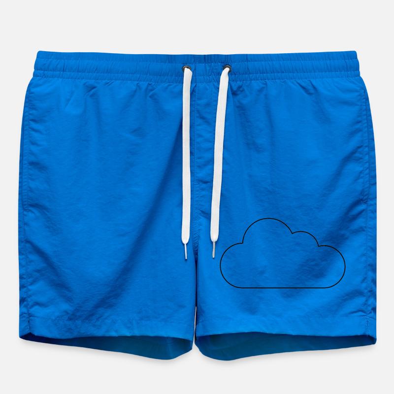 Cloud outline - Swim Trunks - cobalt blue