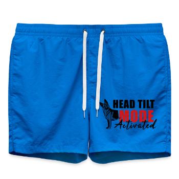 Schäfi Silhouette - Tête inclinée linéaire Berger allemand - Short de bain - cobalt blue - Devant