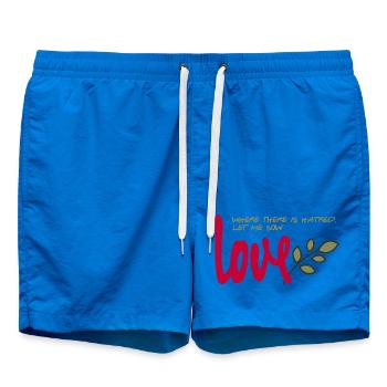 Laisse-moi semer l’amour - Short de bain - cobalt blue - Devant