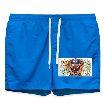 England Fußball - Clown Flaggenkappe - Badeshorts - Cobalt blue - Vorne