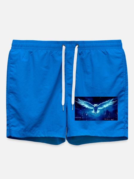 Blue Night Owl Flight - Swim Trunks - cobalt blue