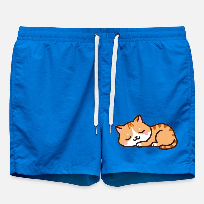 chat endormi - Short de bain - cobalt blue