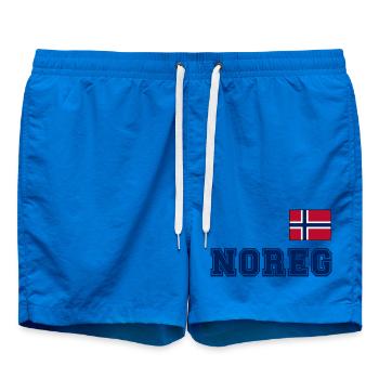 NORWAY - NOREG jersey look - flag on the chest - Swim Trunks - cobalt blue - Front