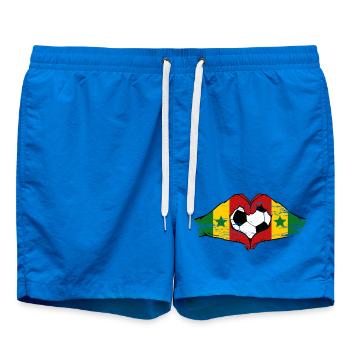 Mains du drapeau du Sénégal en forme de cœur utilisées - Short de bain - cobalt blue - Devant