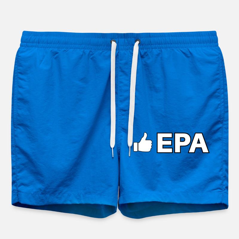 Like icon with EPA text - Swim Trunks - cobalt blue