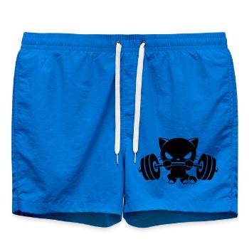 Motif de la musculation de chat fort - Short de bain - cobalt blue - Devant