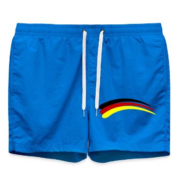 Germany Flag Line - Swim Trunks - cobalt blue - Front