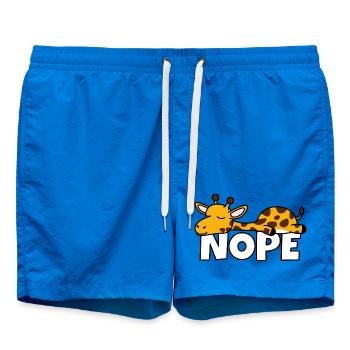 Girafe paresseuse non Pas aujourd’hui Afrique paresseuse - Short de bain - cobalt blue - Devant
