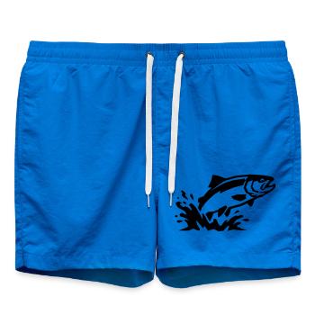 Poissons sauteurs, pêche à la truite, pêche à la ligne - Short de bain - cobalt blue - Devant