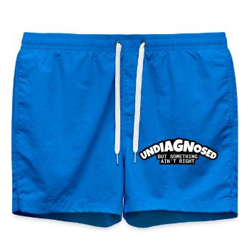 Undiagnosed: Something Ain't Right - Swim Trunks - cobalt blue - Front