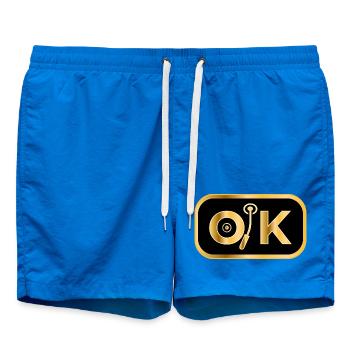 OK - Badeshorts - Cobalt blue - Vorne - AI Model Male 185 light (185cm)