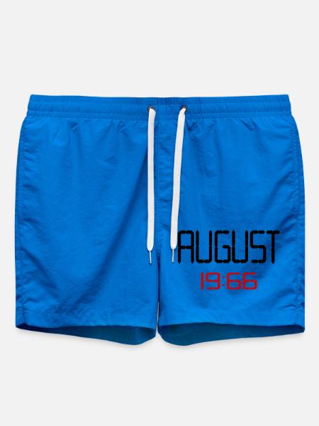 60th birthday August 1966 - Swim Trunks - cobalt blue