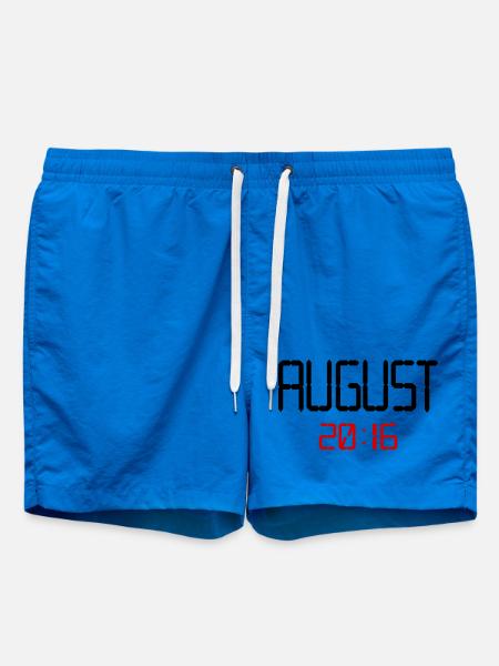 10th birthday, August 2016 - Swim Trunks - cobalt blue