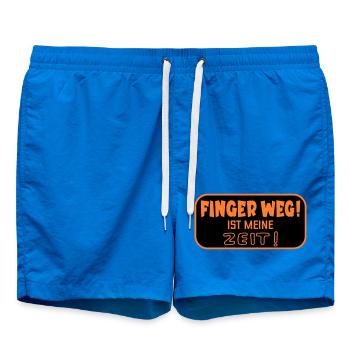 Finger Weg Zeit - Badeshorts - Cobalt blue - Vorne - AI Model Male 185 light (185cm)