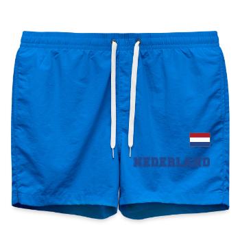 Niederlande Trikot Look - Holland – NEDERLAND - Badeshorts - Cobalt blue - Vorne - AI Model Male 185 light (185cm)