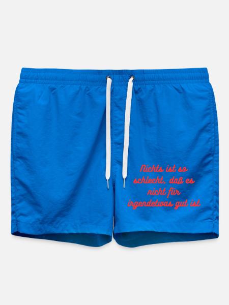 HN Nichts ist so schlecht Spruch Rot - Badeshorts - Cobalt blue