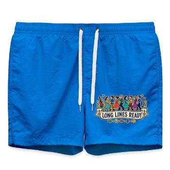 LONGUES FILES PRÊTES - Short de bain - cobalt blue - Devant - AI Model Male 185 light (185cm)