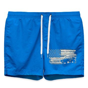 Robuste Americana-Lkw-Flagge - Badeshorts - Cobalt blue - Vorne - AI Model Male 185 light (185cm)