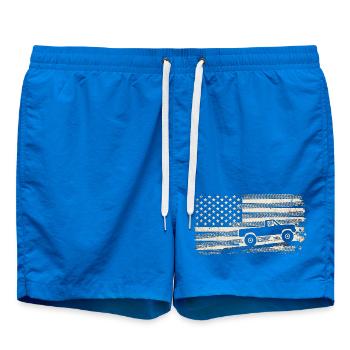 Flaggierter Pickup Offroad-Spirit - Badeshorts - Cobalt blue - Vorne - AI Model Male 185 light (185cm)