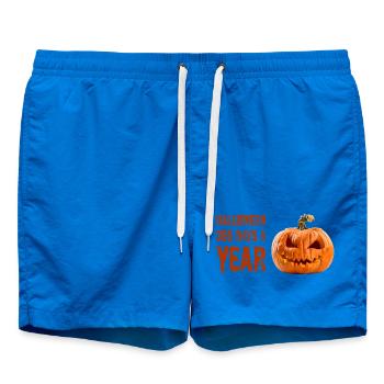Halloween Pumpkin 365 Days a Year - Badeshorts - Cobalt blue - Vorne - AI Model Male 185 light (185cm)