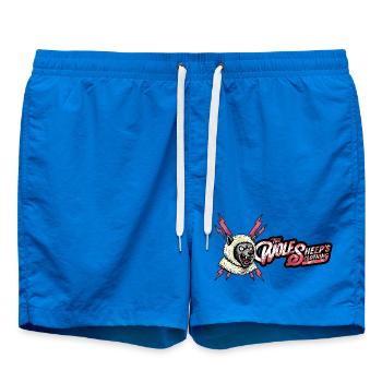 Wolf im Schafspelz Vintage Punk - Badeshorts - Cobalt blue - Vorne - AI Model Male 185 light (185cm)