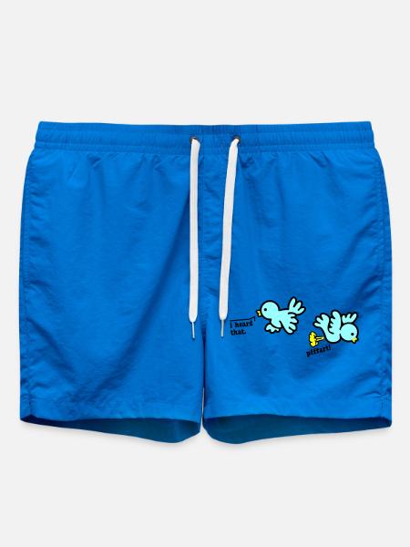 when birds fart - Badeshorts - Cobalt blue