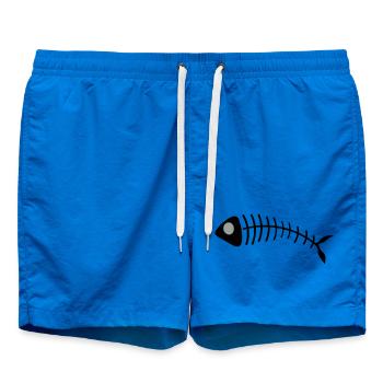 Stilisierte Fischgräten Illustration - Badeshorts - Cobalt blue - Vorne
