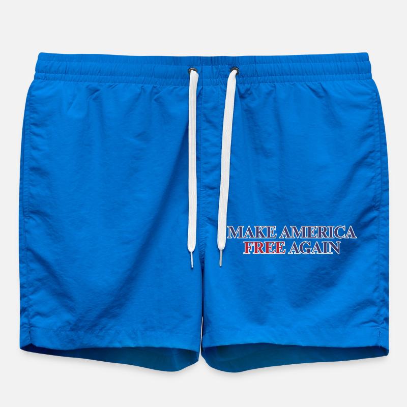 Make America Free Again - Freedom Statement  - Swim Trunks - cobalt blue