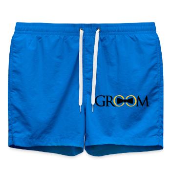 groom ringe team junggesellenabschied bachelor par - Badeshorts - Cobalt blue - Vorne