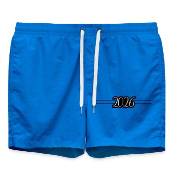 Année 2026 - Short de bain - cobalt blue - Devant